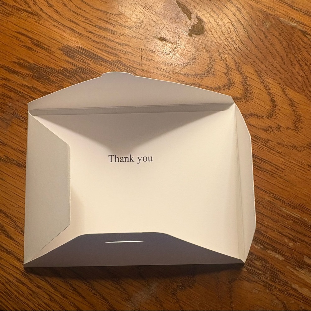 New Dior Elegant White Thank You Card - Picture 4 of 6